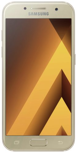 Sim Free Samsung A3 2017 Mobile Phone - Gold.